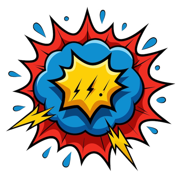 Vector ilustración vectorial de comic whack spack splash