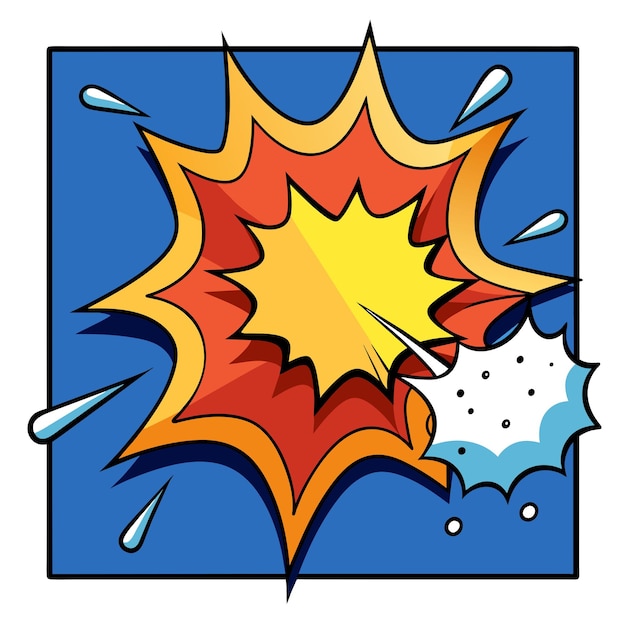 Vector ilustración vectorial de comic whack spack splash