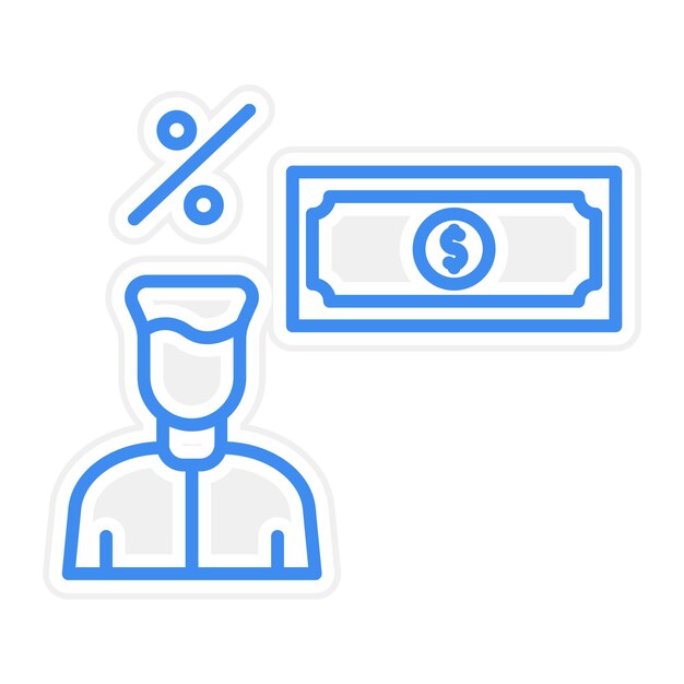 Ilustración vectorial de la comisión