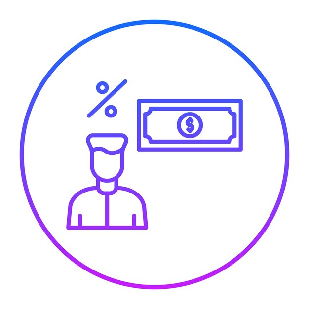 Ilustración vectorial de la comisión