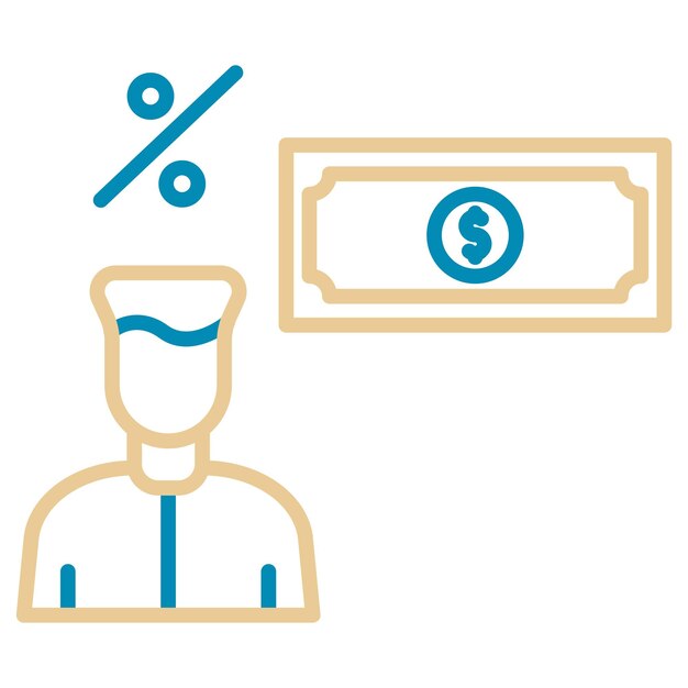 Ilustración vectorial de la comisión