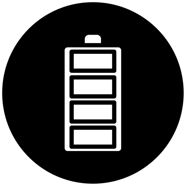 Ilustración vectorial completa de la batería