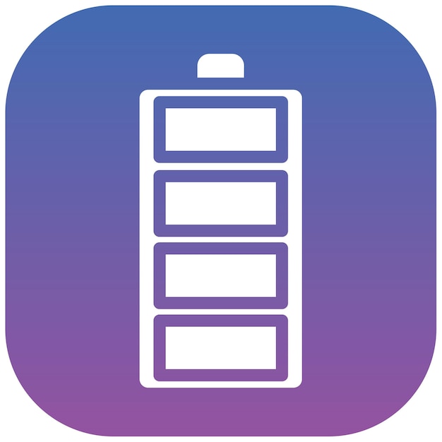 Ilustración vectorial completa de la batería