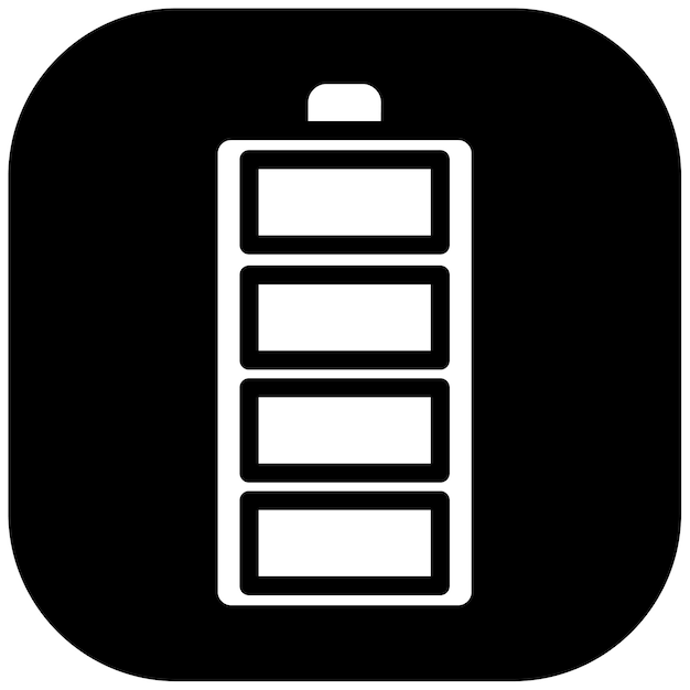 Ilustración vectorial completa de la batería