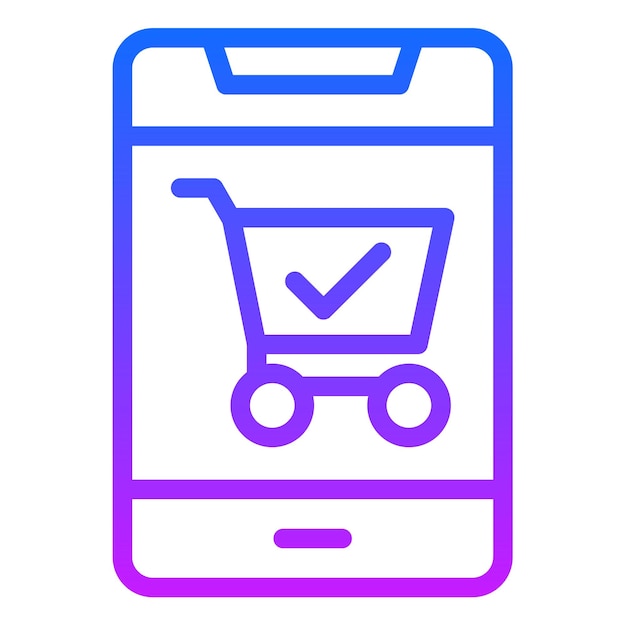 Ilustración vectorial completa de compras
