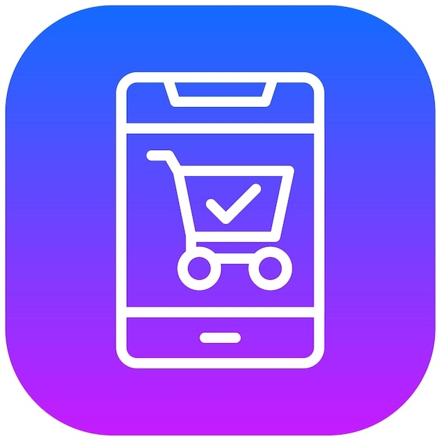 Ilustración vectorial completa de compras