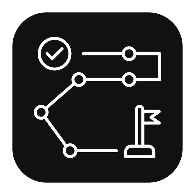 Ilustración vectorial completa del hito