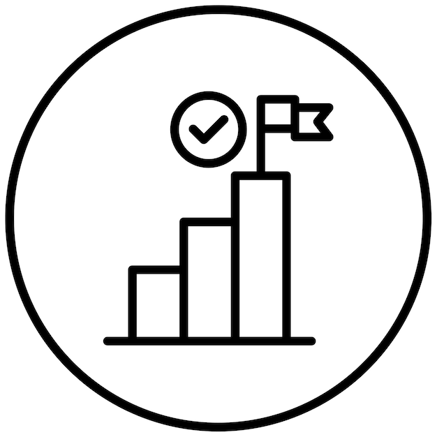 Ilustración vectorial completa del hito