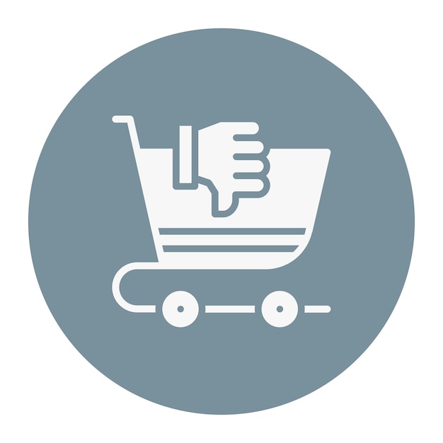 Ilustración vectorial de compras malas