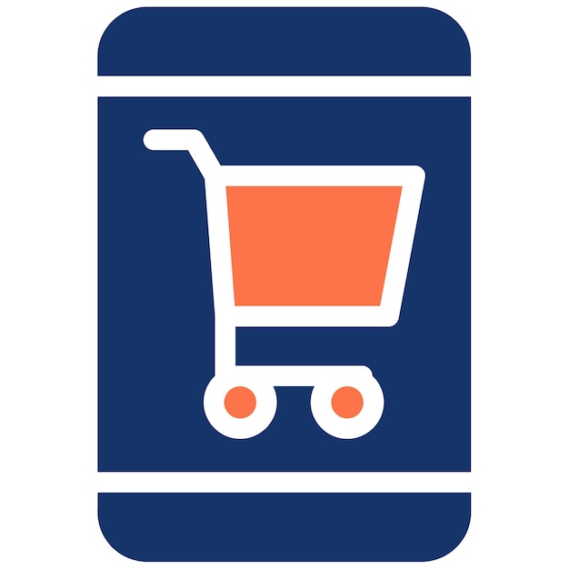 Ilustración vectorial de compras móviles