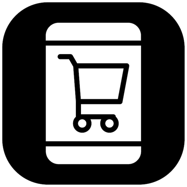 Ilustración vectorial de compras móviles