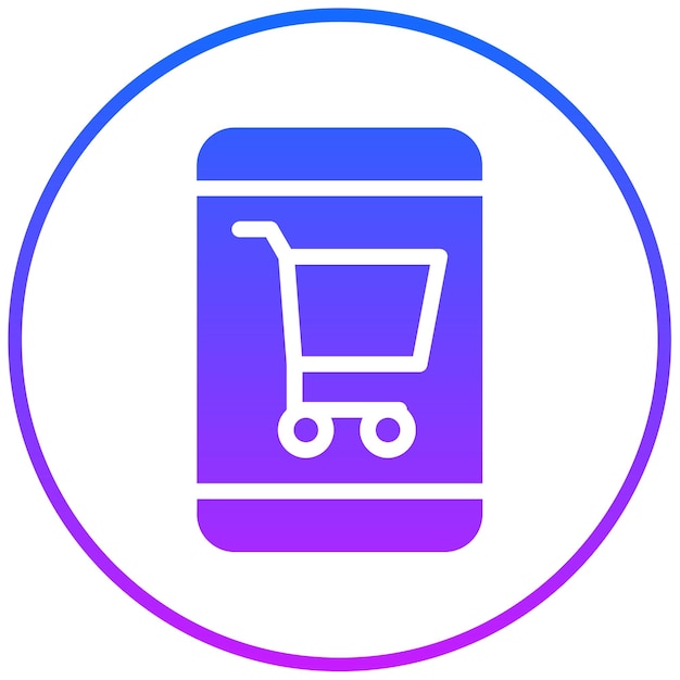 Ilustración vectorial de compras móviles