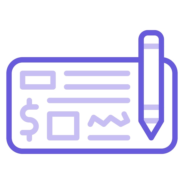 Ilustración vectorial de comprobación