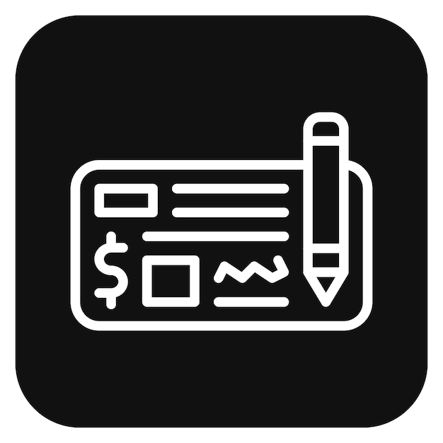 Ilustración vectorial de comprobación