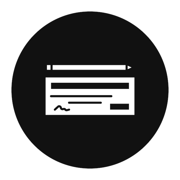 Ilustración vectorial de comprobación