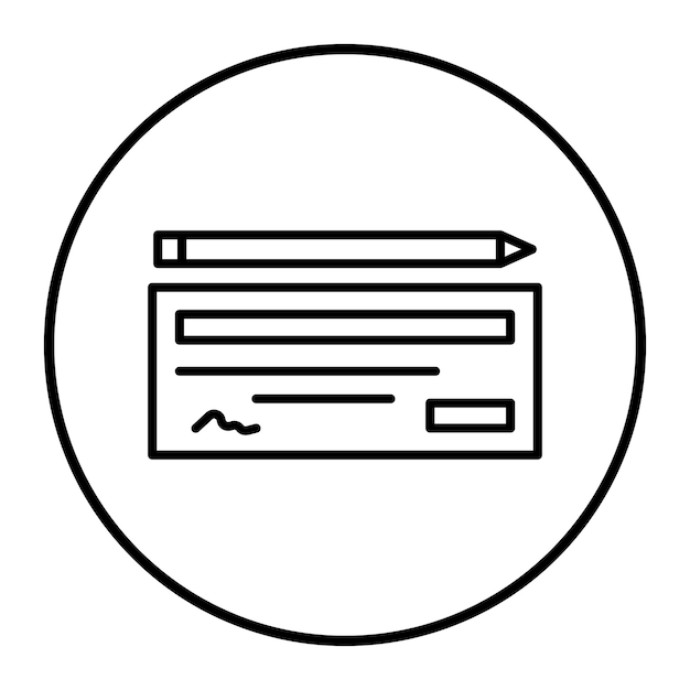 Ilustración vectorial de comprobación