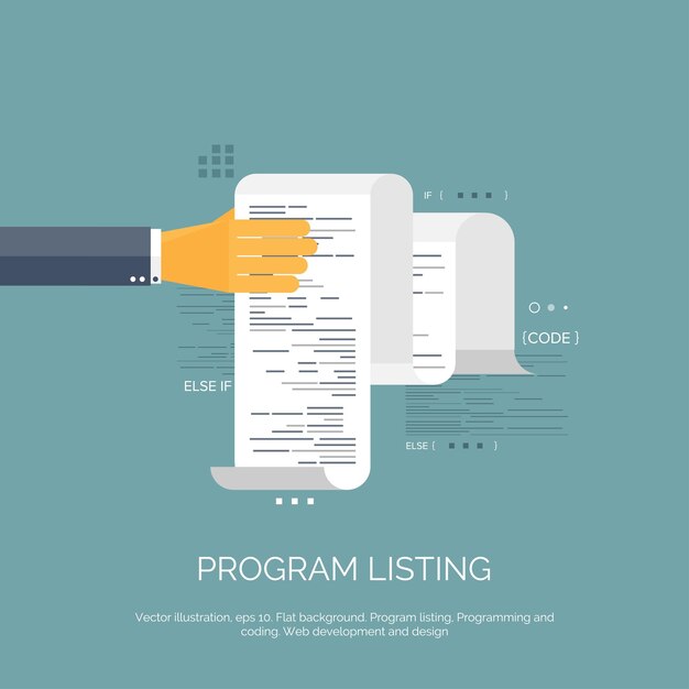 Ilustración vectorial computación plana programación de fondo codificación desarrollo web y búsqueda seo