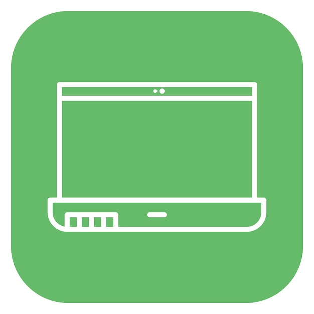 Ilustración vectorial de la computadora portátil
