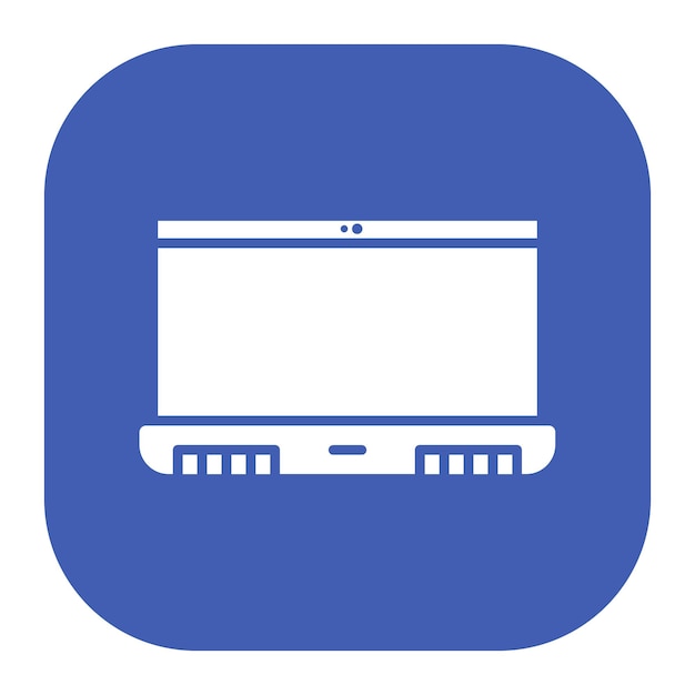 Ilustración vectorial de la computadora portátil