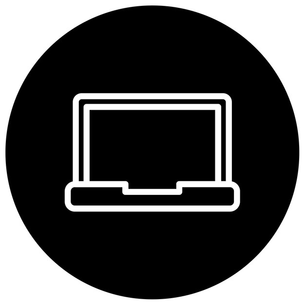 Ilustración vectorial de la computadora portátil