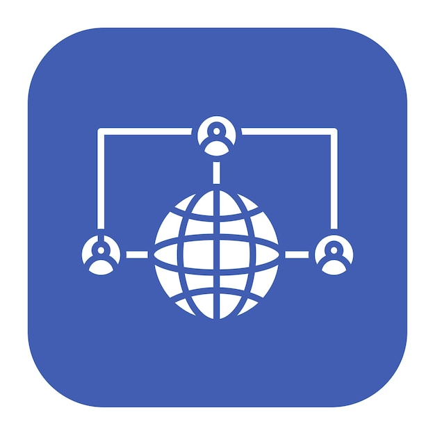 Ilustración vectorial de comunicación global