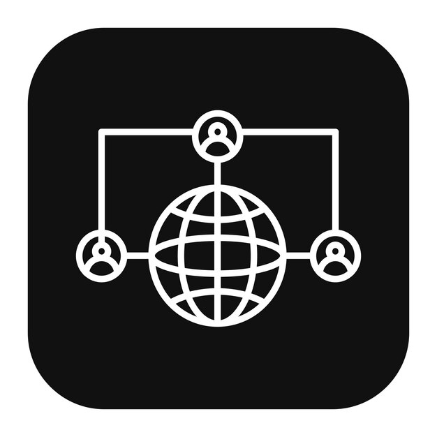 Ilustración vectorial de comunicación global