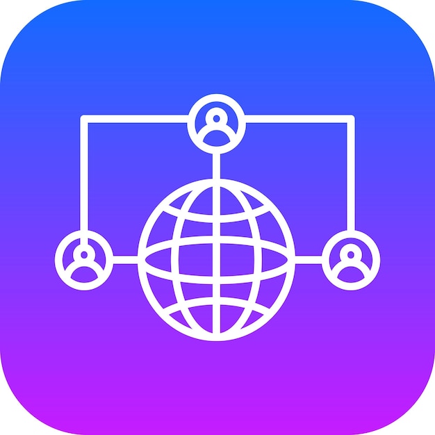 Ilustración vectorial de comunicación global