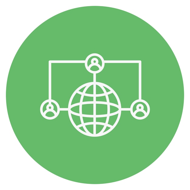 Ilustración vectorial de comunicación global