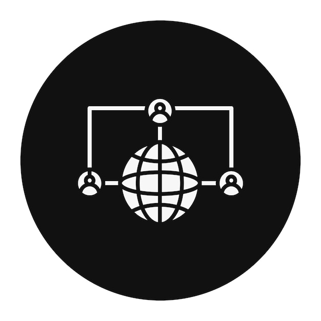 Ilustración vectorial de comunicación global
