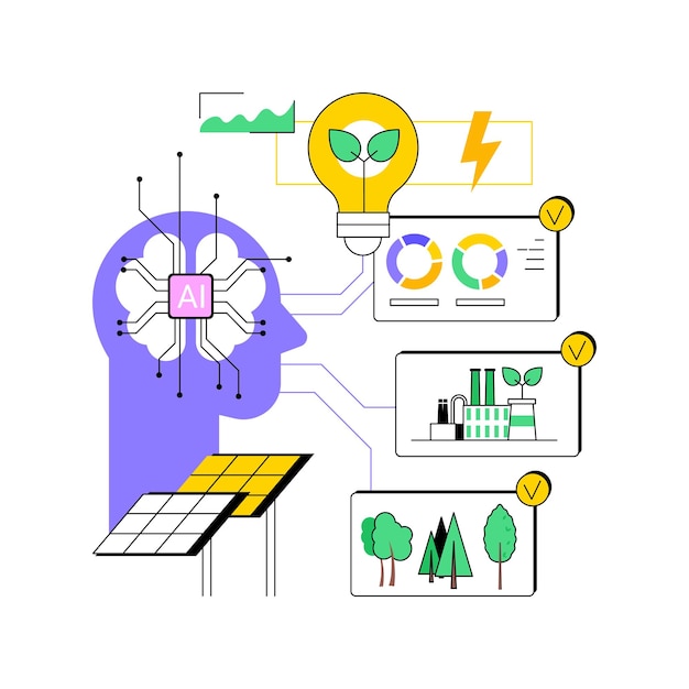 Ilustración vectorial del concepto abstracto de cumplimiento ambiental de AIStreamlined