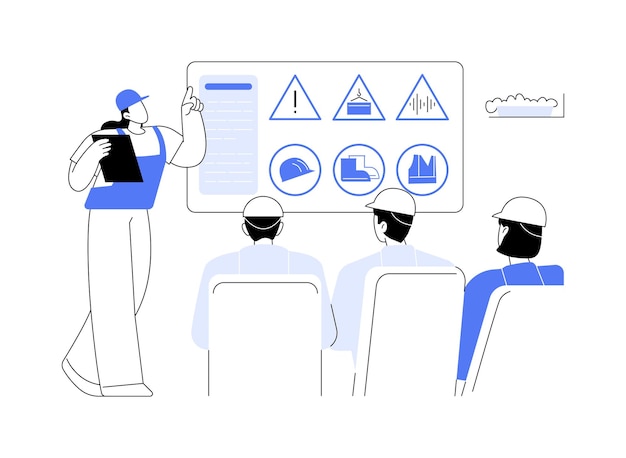 Ilustración vectorial del concepto abstracto de gestión de la seguridad del sitio