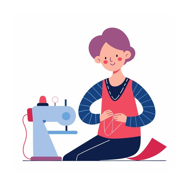 Ilustración vectorial del concepto de actividad humana diaria