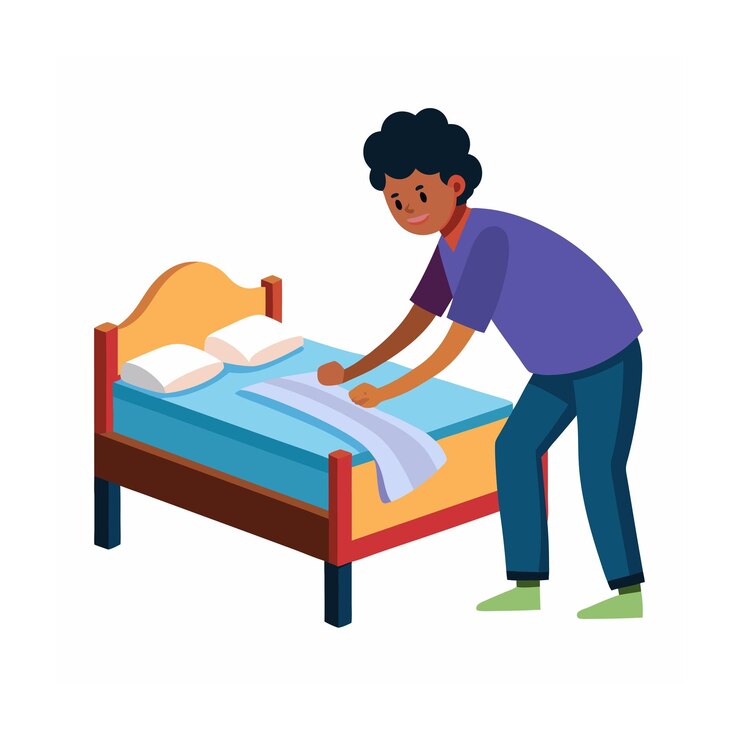 Vector ilustración vectorial del concepto de actividad humana diaria