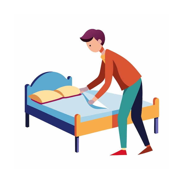 Vector ilustración vectorial del concepto de actividad humana diaria