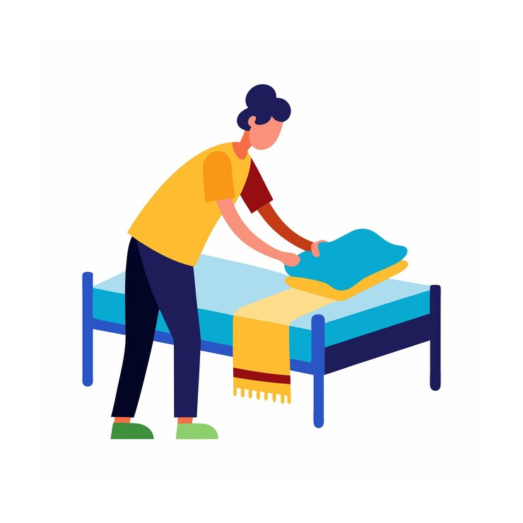 Vector ilustración vectorial del concepto de actividad humana diaria