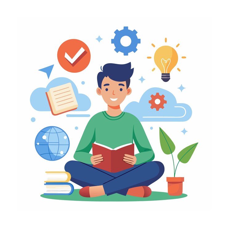 Ilustración vectorial del concepto de actividad humana diaria