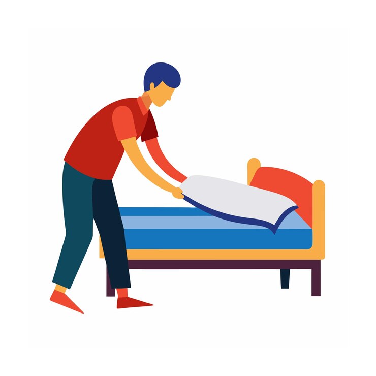 Ilustración vectorial del concepto de actividad humana diaria