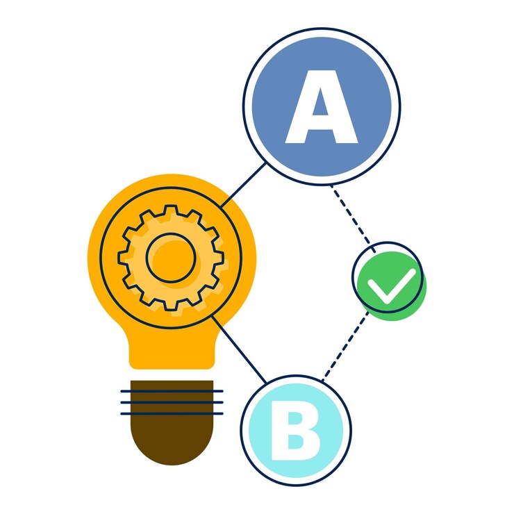 Vector ilustración vectorial del concepto de compartir ideas o generar ideas o resolver problemas