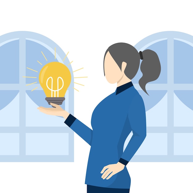 Ilustración vectorial del concepto de habilidades o profesionales para resolver un problema