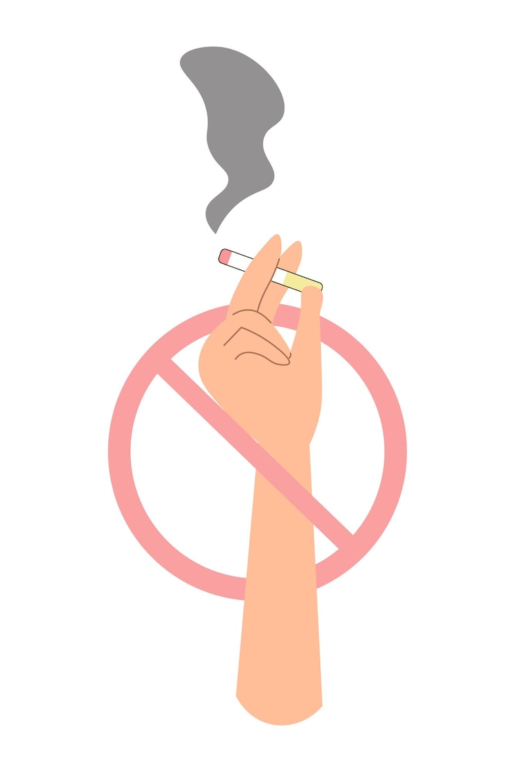 Vector ilustración vectorial concepto de ilustración de no fumar
