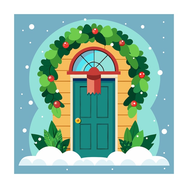 Ilustración vectorial del concepto navideño