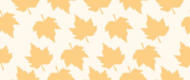 Ilustración vectorial concepto de otoño patrón sin costuras con hojas ideal para papel tapiz para envolver regalos y protectores de pantalla