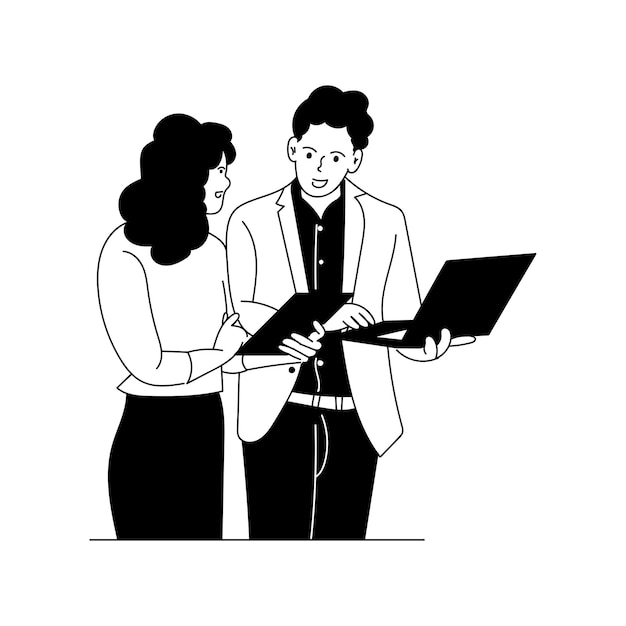 Ilustración vectorial del concepto de personas de negocios