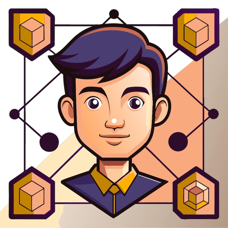 Vector ilustración vectorial de concepto tecnológico con elementos de diseño de algoritmo de estilo plano