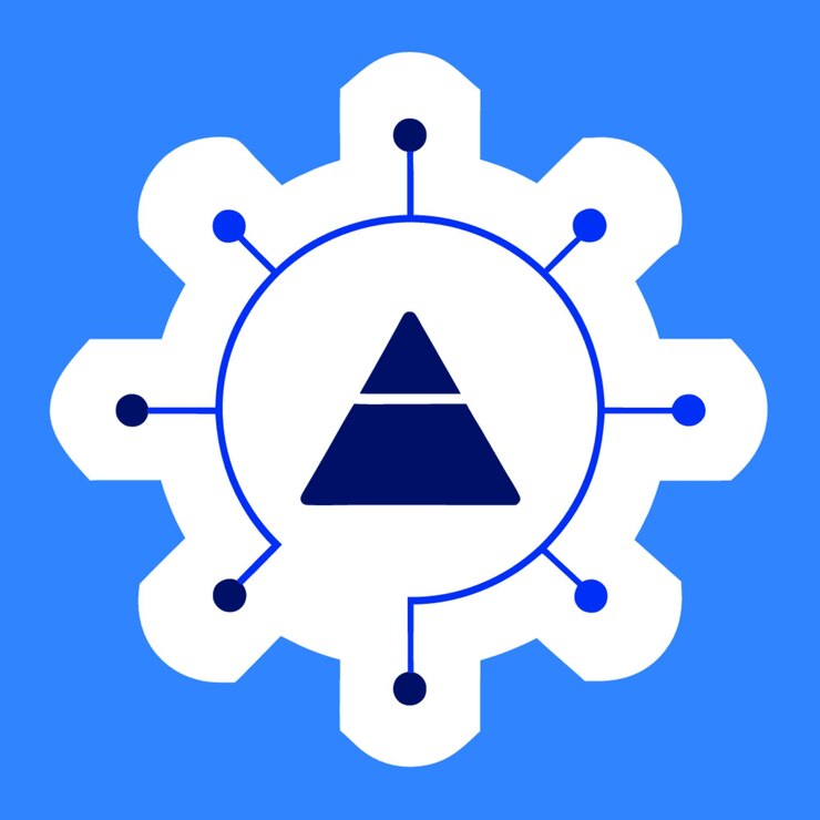 Vector ilustración vectorial de concepto tecnológico con elementos de diseño de algoritmo de estilo plano