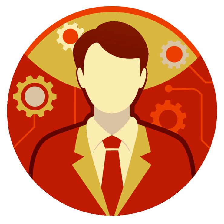 Vector ilustración vectorial de concepto tecnológico con elementos de diseño de algoritmo de estilo plano