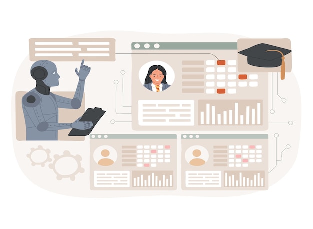 Ilustración vectorial de conceptos abstractos de las tareas administrativas de AIS