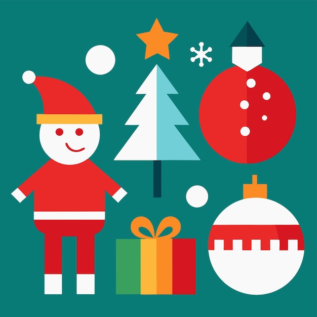 Ilustración vectorial de los conceptos del día de Navidad