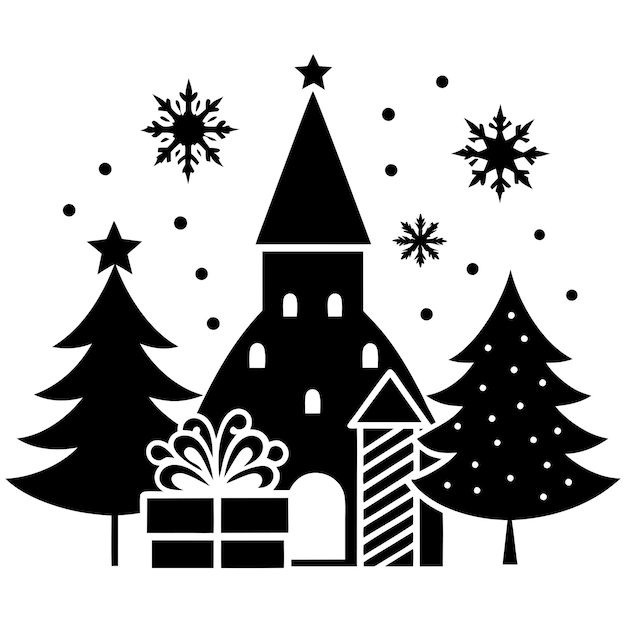 Ilustración vectorial de los conceptos del día de Navidad