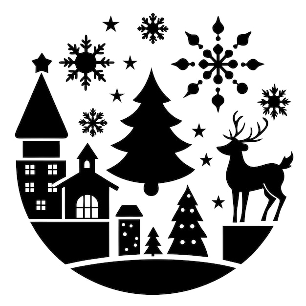 Ilustración vectorial de los conceptos del día de Navidad